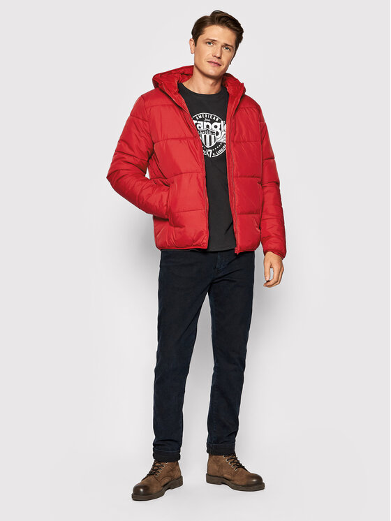 Wrangler Wrangler Kurtka zimowa The Puffer W4D6WRX47 112141357 Czerwony Regular Fit