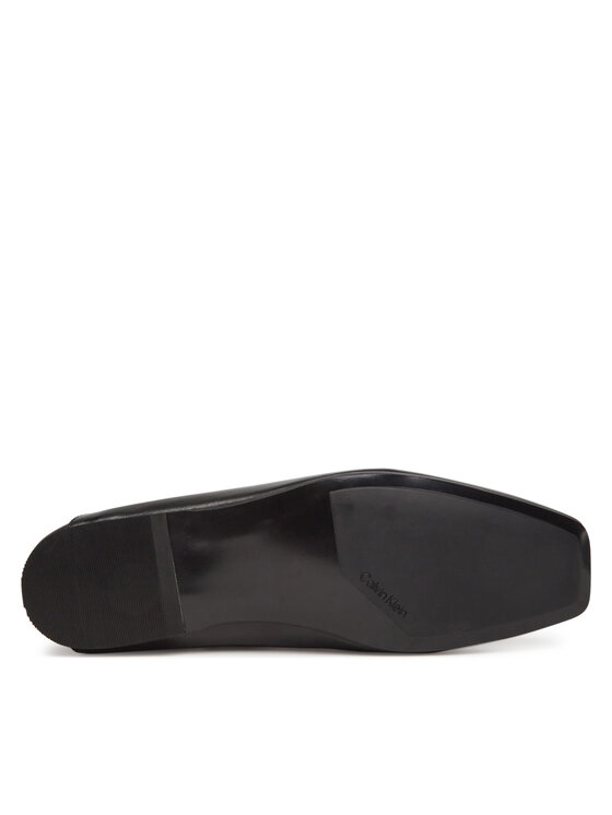 Calvin Klein Calvin Klein Baleriny Flat Ballerina - Lth HW0HW02463 Czarny