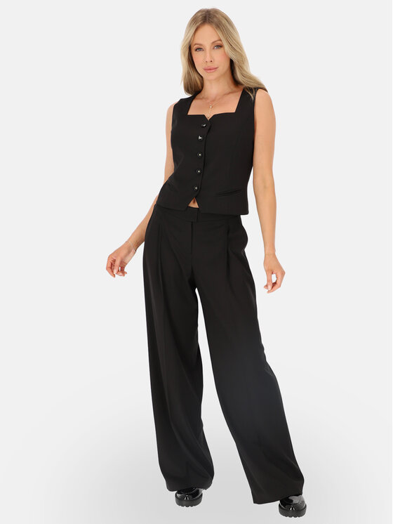 L’AF L’AF Kamizelka Prima Czarny Regular Fit