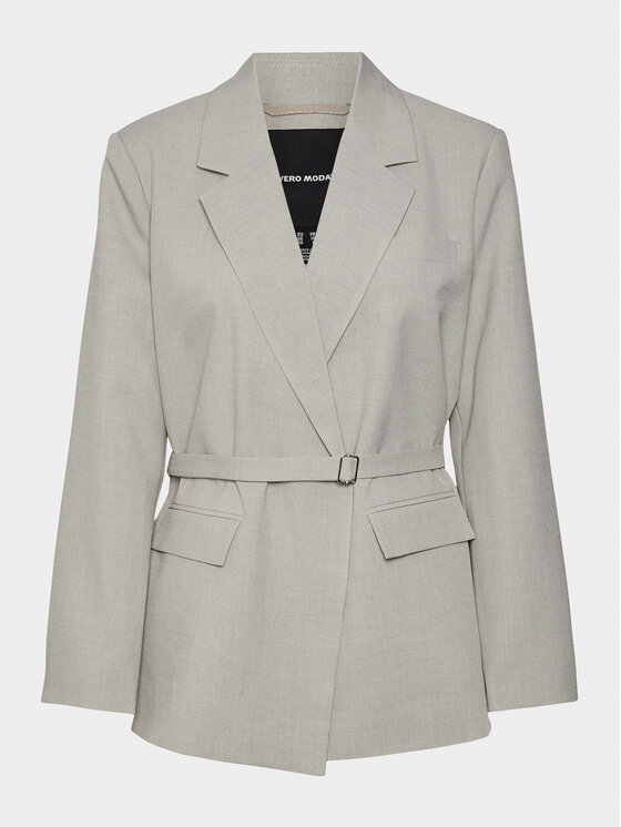 Vero Moda Vero Moda Marynarka Claudia 10301445 Szary Oversize