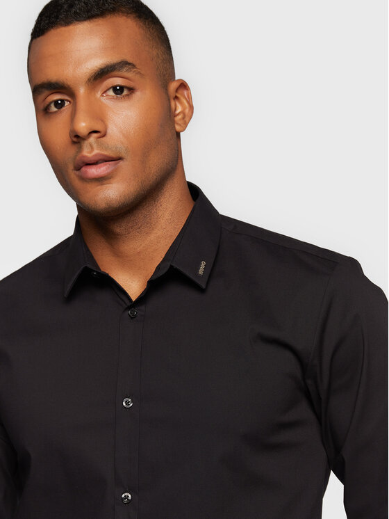 HUGO Hugo Hemd Ero3 50475678 Schwarz Extra Slim Fit