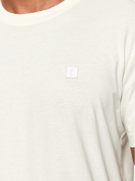 Calvin Klein Jeans Calvin Klein Jeans Tricou J30J325268 Écru Regular Fit