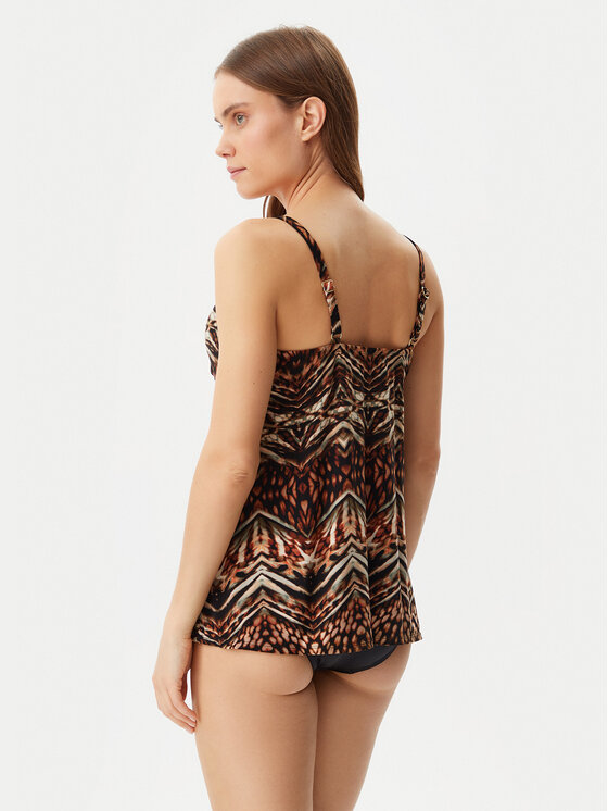 Miraclesuit Miraclesuit Tankini Tribal Tigress Gala 6552281 Brązowy