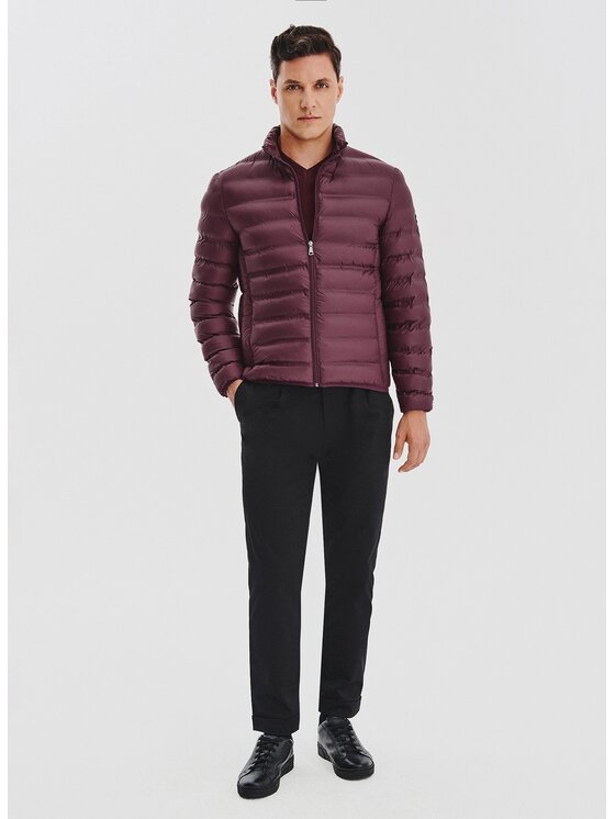 Pako Lorente Pako Lorente Kurtka przejściowa P25WF-5X-001 Bordowy Classic Fit