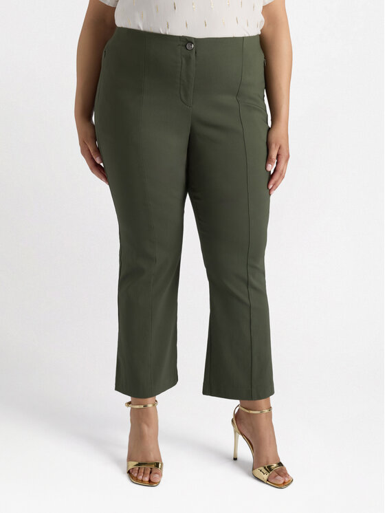 Fiorella Rubino Fiorella Rubino Pantaloni di tessuto P170L002192N035 Verde Regular Fit