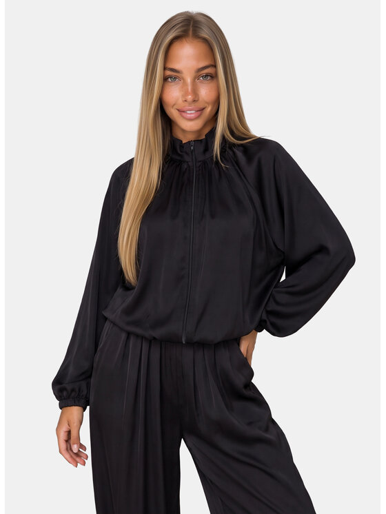Agatha Studio Agatha Studio Komplet bluzka i spodnie A26LS-KA-K55 Czarny Oversize