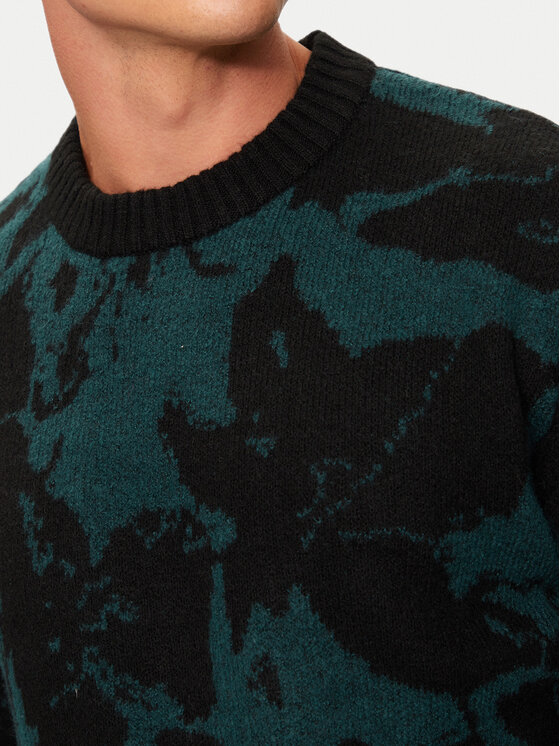 Jack & Jones Jack & Jones Svetr Rollie 12215468 Zelená Relaxed Fit