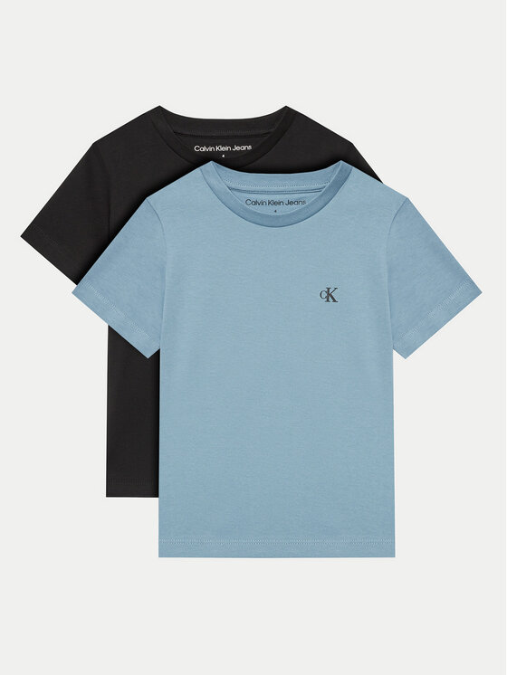 Calvin Klein Jeans Set 2 tricouri Monogram IB0IB01093 M Colorat Regular Fit