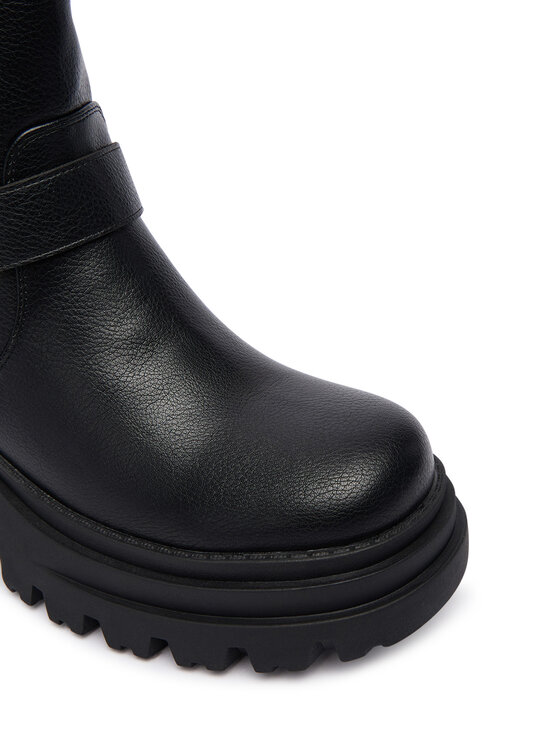 Buffalo Buffalo Čizme Bravr Biker Lo 1220067 Crna