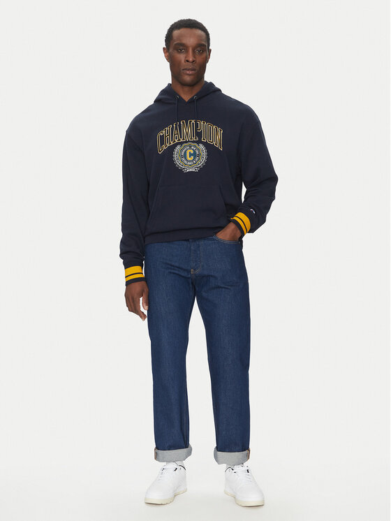 Champion Champion Majica dugih rukava 221172 Tamnoplava Regular Fit