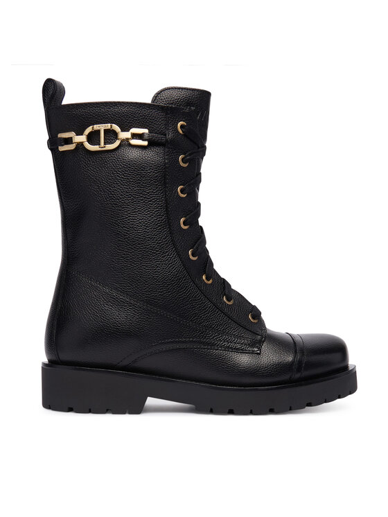 TWINSET Trzewiki 252TCP150 Czarny