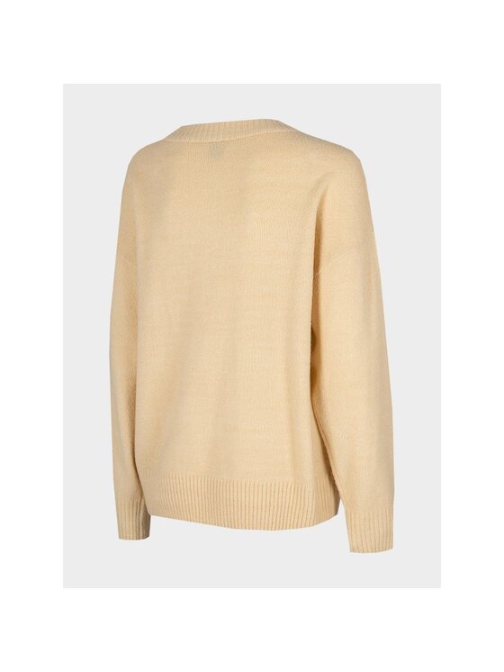 Outhorn Outhorn Sveter OTHAW22TSWEF003-12S Biela Oversize