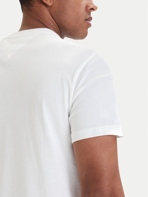 Tommy Jeans Tommy Jeans Póló DM0DM22539 Fehér Regular Fit