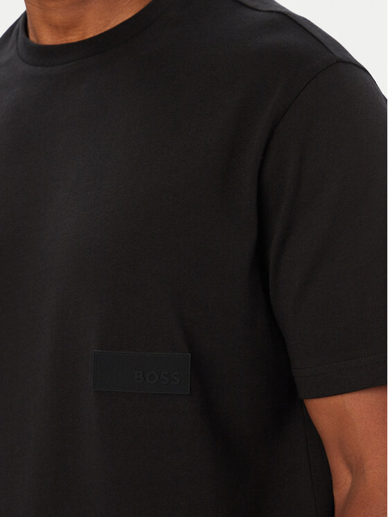 BOSS BOSS Тишърт Structure 50564097 Черен Relaxed Fit