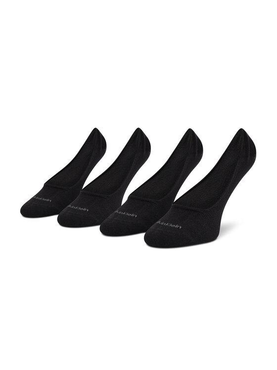 Set de 2 perechi de șosete scurte pentru bărbați Calvin Klein 701218708 Negru