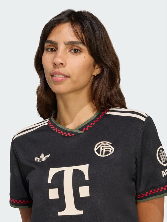 adidas adidas Koszulka techniczna FC Bayern 25/26 Cropped Third Jersey Czarny Regular Fit