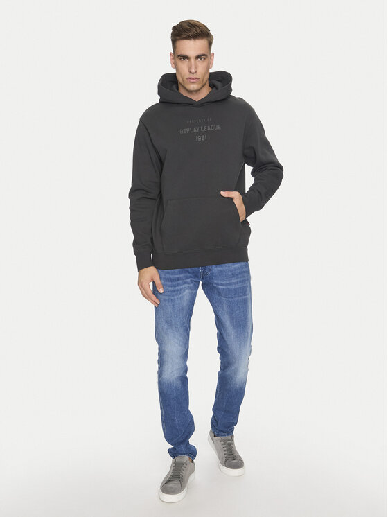 REPLAY Replay Суитшърт M6969 .000.23736P Черен Relaxed Fit