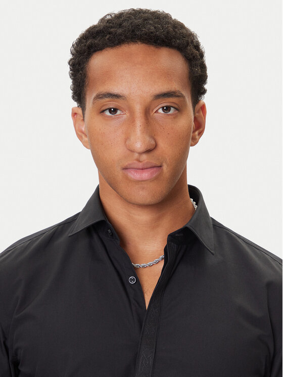 HUGO HUGO Camicia Keidi 50549775 Nero Slim Fit