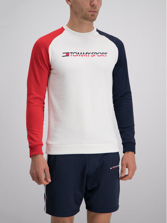 Tommy Sport Tommy Sport Bluza S20S200141 Biały Regular Fit