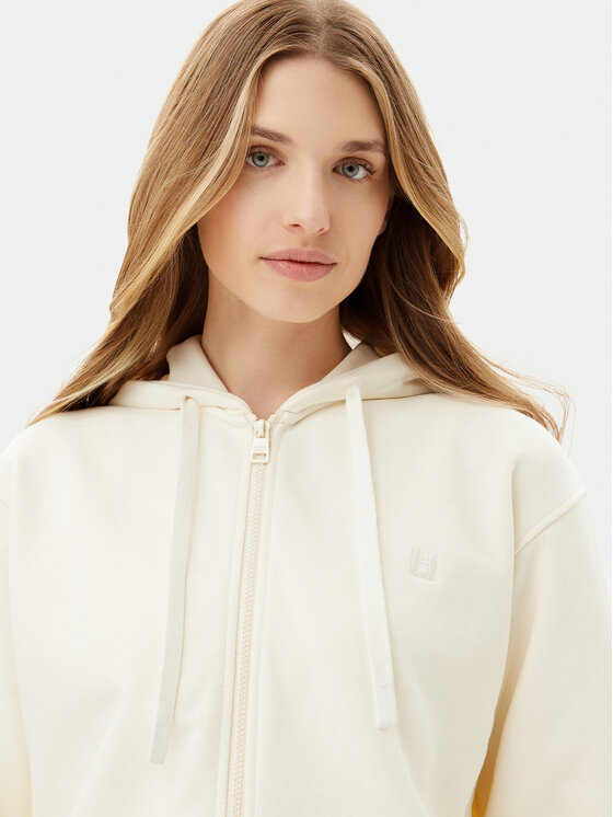Silvian Heach Silvian Heach Felpa Frien GPP25114FE Écru Regular Fit