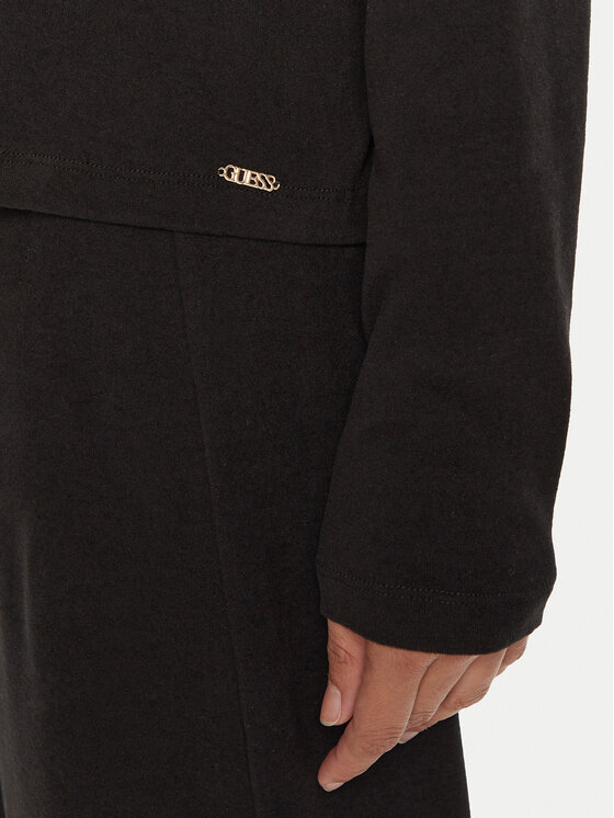 Guess Guess Cămașă pijama Elsa O4BP01 KCHZ2 Negru Relaxed Fit