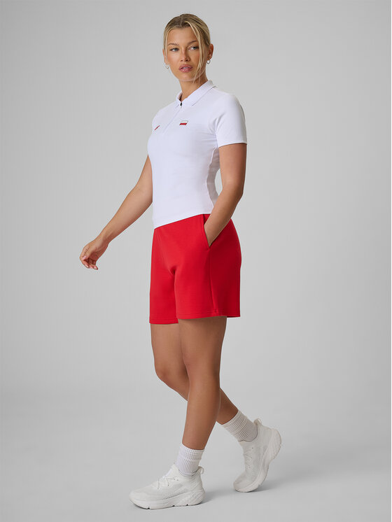 4F 4F Polo STREFA KIBICA Biały Slim Fit