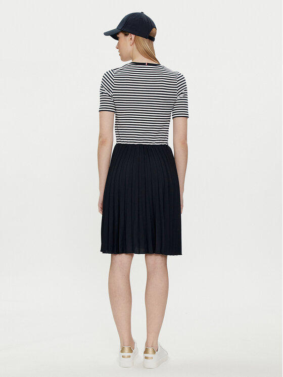 Tommy Hilfiger Tommy Hilfiger Poletna obleka WW0WW42467 Mornarsko modra Regular Fit