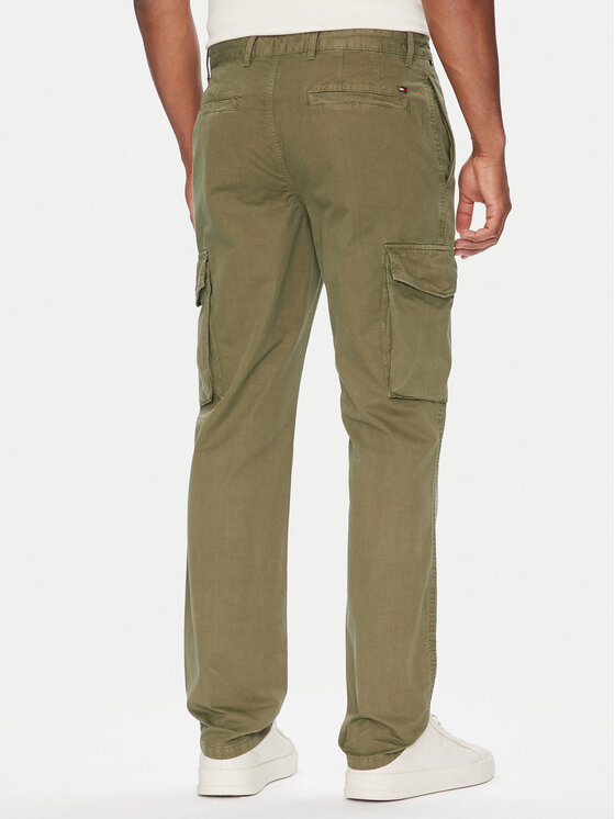 Tommy Hilfiger Tommy Hilfiger Штани з тканини Denton MW0MW39695 Зелений Straight Fit