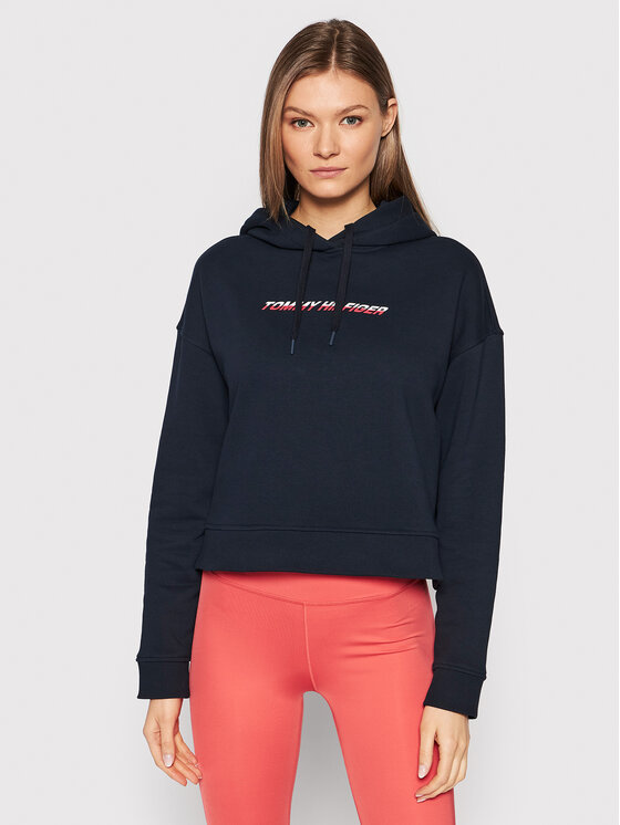 Tommy Hilfiger Tommy Hilfiger Bluza Graphic S10S101264 Granatowy Relaxed Fit