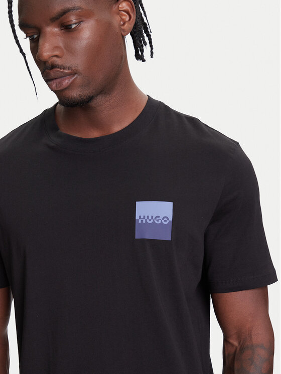 HUGO HUGO T-särk Dapusi 50544458 Must Regular Fit