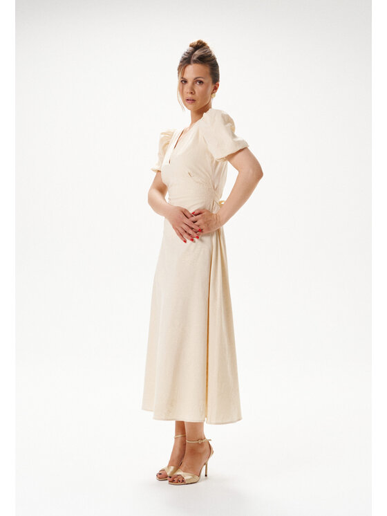 Mirons Mirons Sukienka wieczorowa Soft Beżowy Feminine Fit