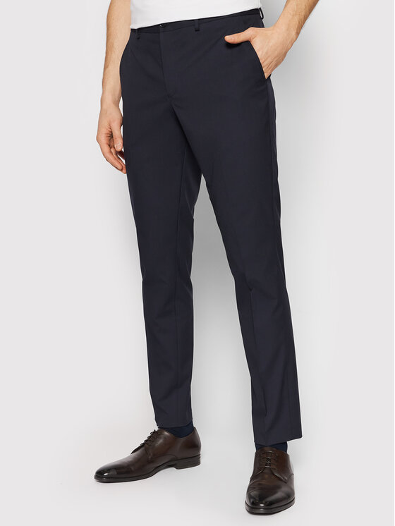Selected Homme Pantaloni de costum Logan 16051395 Bleumarin Slim Fit
