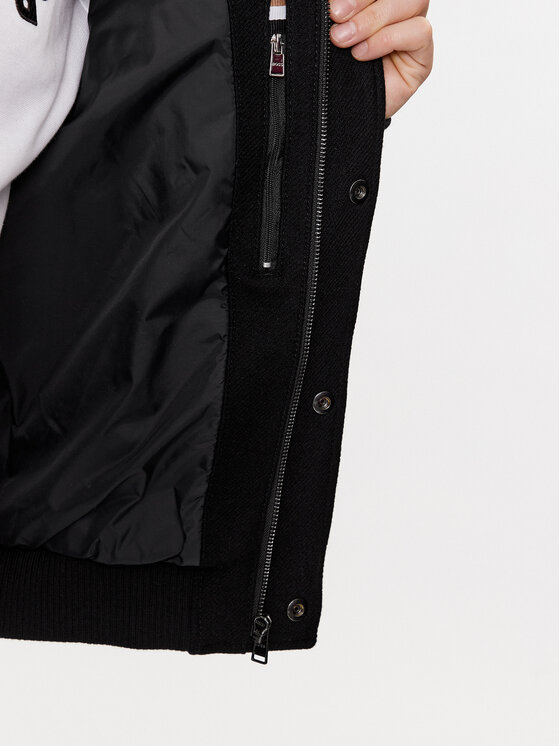 BOSS Boss Bomber striukė Motiver1 50499589 Juoda Regular Fit