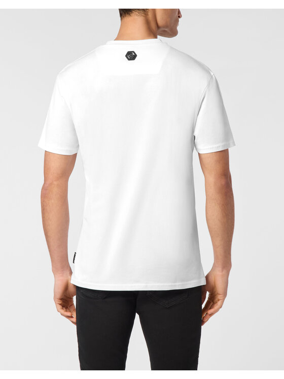 PHILIPP PLEIN PHILIPP PLEIN T-Shirt 24691 Biały Regular Fit