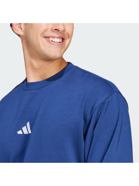 adidas adidas Felpa Essentials Feel Cozy JE3792 Blu scuro Regular Fit