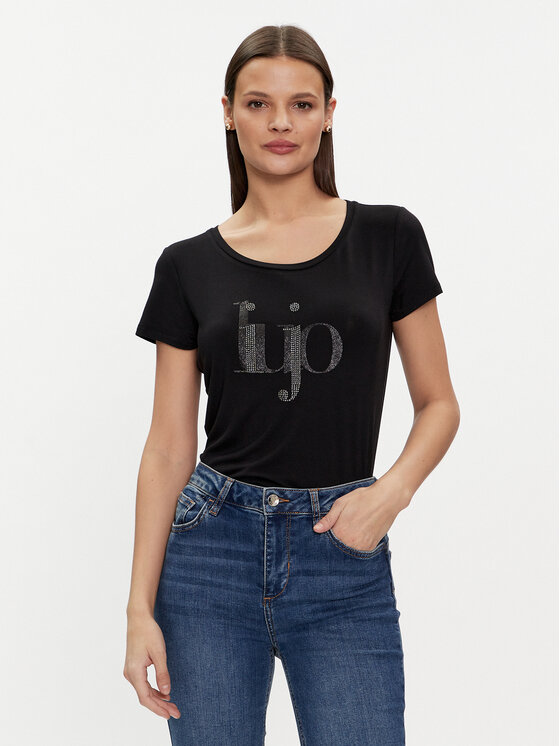 Liu Jo Liu Jo Tricou VA4227 JS360 Negru Regular Fit