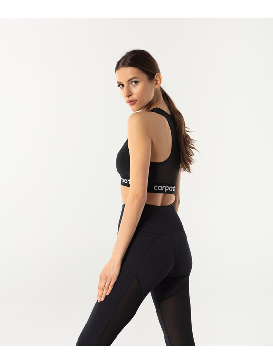 Carpatree Carpatree Biustonosz sportowy X-Mesh Czarny