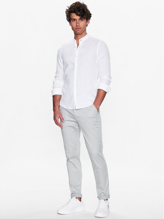 Calvin Klein Calvin Klein Marškiniai K10K109511 Balta Slim Fit