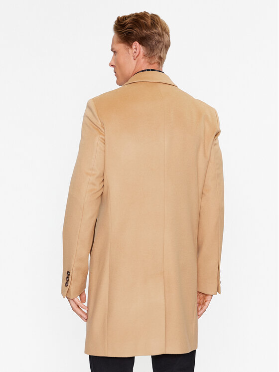 Boss Wollmantel H-Hyde-234 50502327 Beige Slim Fit | Modivo.de