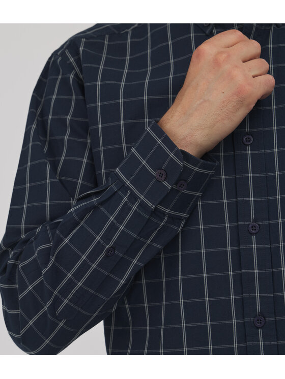 Lee Cooper Lee Cooper Koszula NEW TENBY Granatowy Comfort Fit
