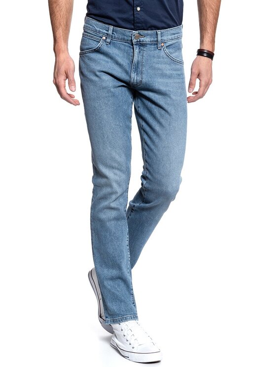 Wrangler Wrangler Jeansy LARSTON Niebieski Slim Fit