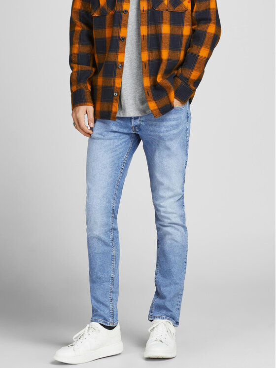 Jack & Jones Jack & Jones Jeansy Glenn 12203510 Modrá Slim Fit