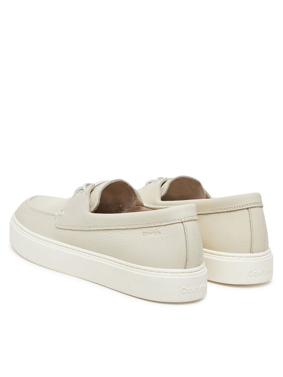 Calvin Klein Calvin Klein Mokasīni Hybrid Lace Up Boat Lth HM0HM01812 Écru