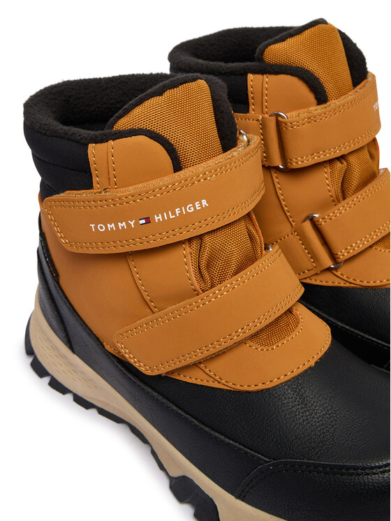 Tommy Hilfiger Tommy Hilfiger Stivali da neve Velcro Bootie T1X5-34134-1592 D Nero
