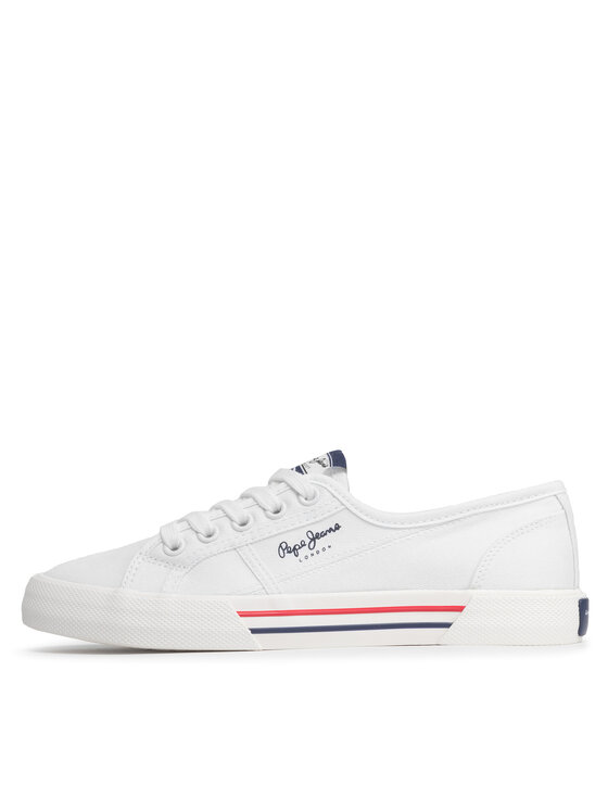 Pepe Jeans Pepe Jeans Πάνινα παπούτσια Brady W Basic PLS31287 Λευκό
