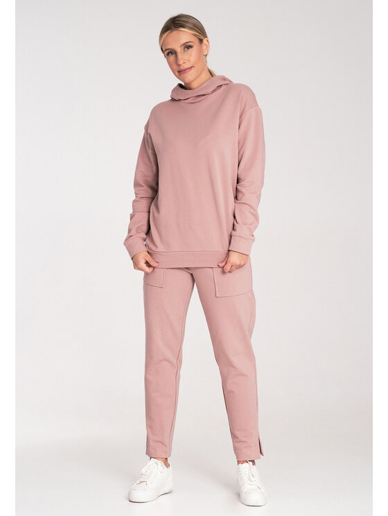 FIGL FIGL Spodnie dresowe M1035 Różowy Regular Fit
