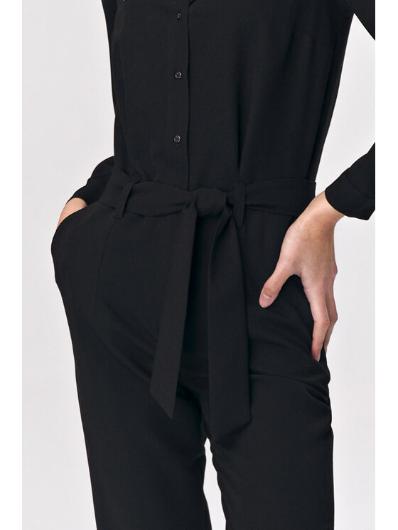 NIFE NIFE Overal KM13 Čierna Feminine Fit
