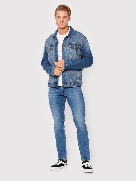 Wrangler Wrangler Τζιν Larston W18SJX21Y 112322663 Μπλε Slim Tapered Fit