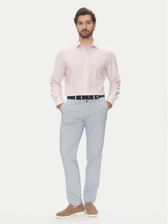 Pierre Cardin Pierre Cardin Koszula C6 11004.0406 Różowy Modern Fit
