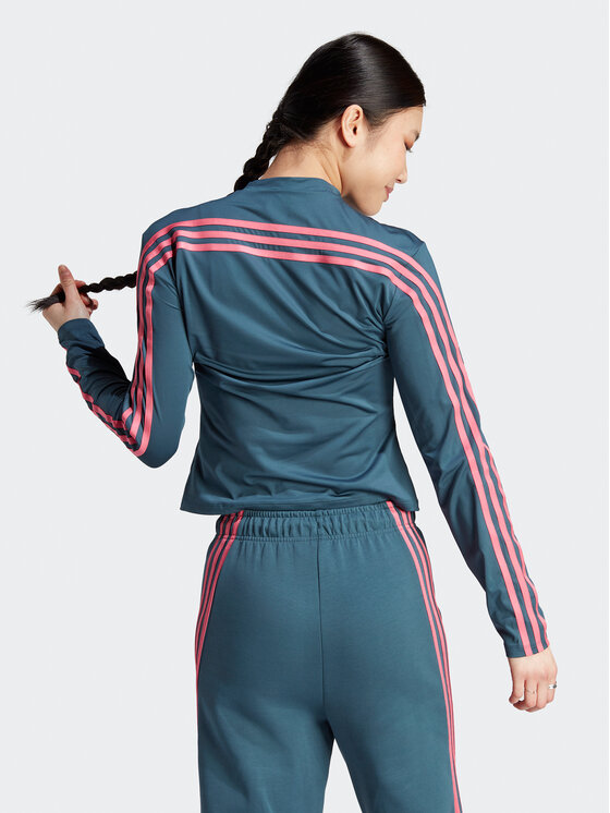 adidas adidas Tehnička majica IU3073 Tirkizna Slim Fit